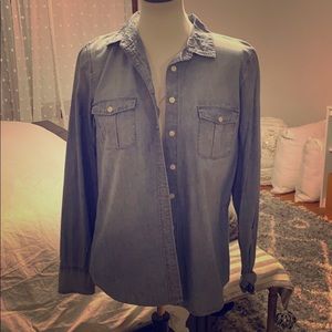 Jcrew “the perfect shirt” chambray